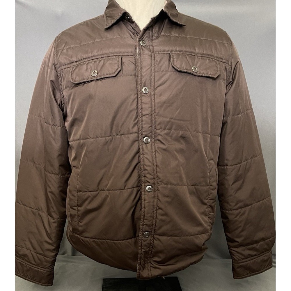 KILLIK Outdoor Jacket Brown Mens Medium Flannel Lined Windbreaker Coat